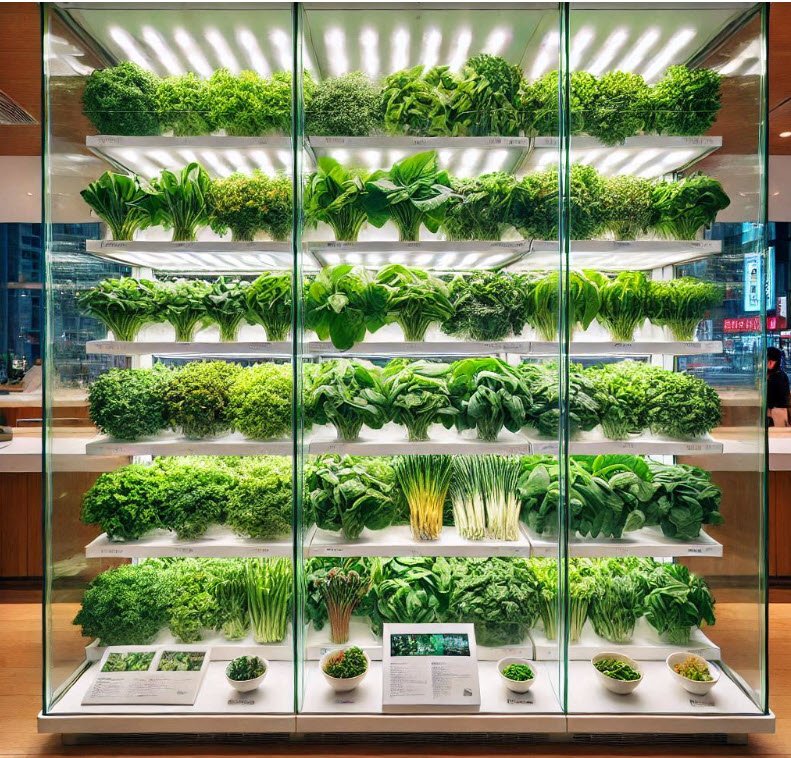 Fresh produce grown for a residential community